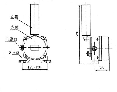 XLPP-J-I、XLPP-J-II兩級(jí)跑偏開關(guān)KBW-220P防爆兩級(jí)跑偏開關(guān)