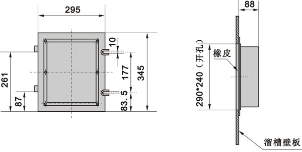 XLDS-I溜槽堵塞檢測器，門式結(jié)構(gòu)KBX-220隔爆溜槽堵塞檢測器