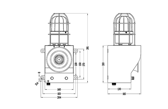 YS-05C-聲光警示器、YS-05C_聲光報(bào)警器聲光報(bào)警裝置工作原理